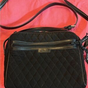 Vera Bradley Triple Compartment Crossbody Bag – Quilted Black